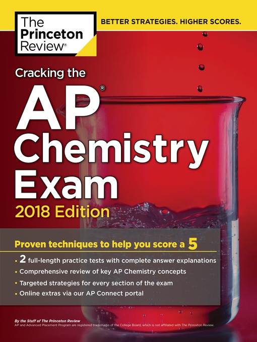 Title details for Cracking the AP Chemistry Exam, 2018 Edition by The Princeton Review - Wait list